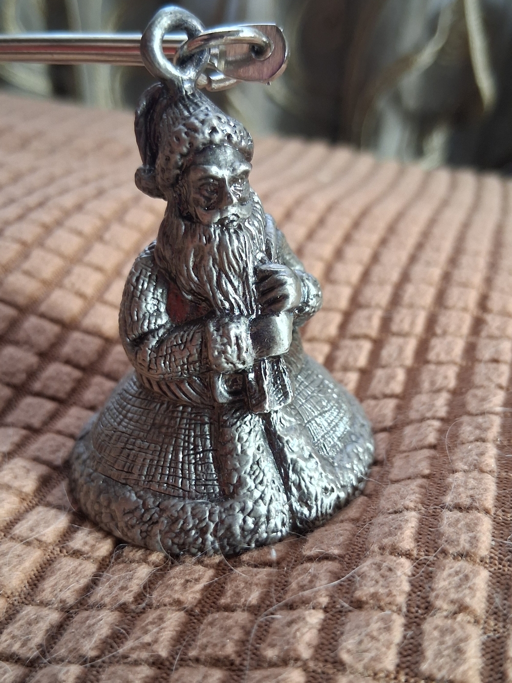 Vintage-style Santa Claus Metal Candle Snuffer